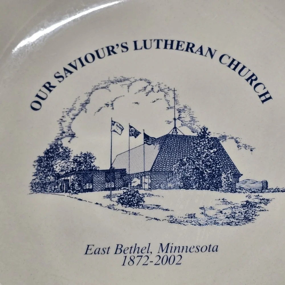 Our Savior's Lutheran Church Pottery‎ Bowl East Bethel MN 10.75